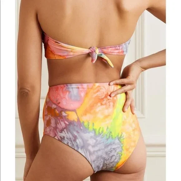 MARA HOFFMAN + NET SUSTAIN Lydia Tie Dyed Recycled Bikini Briefs - Picture 7 of 10